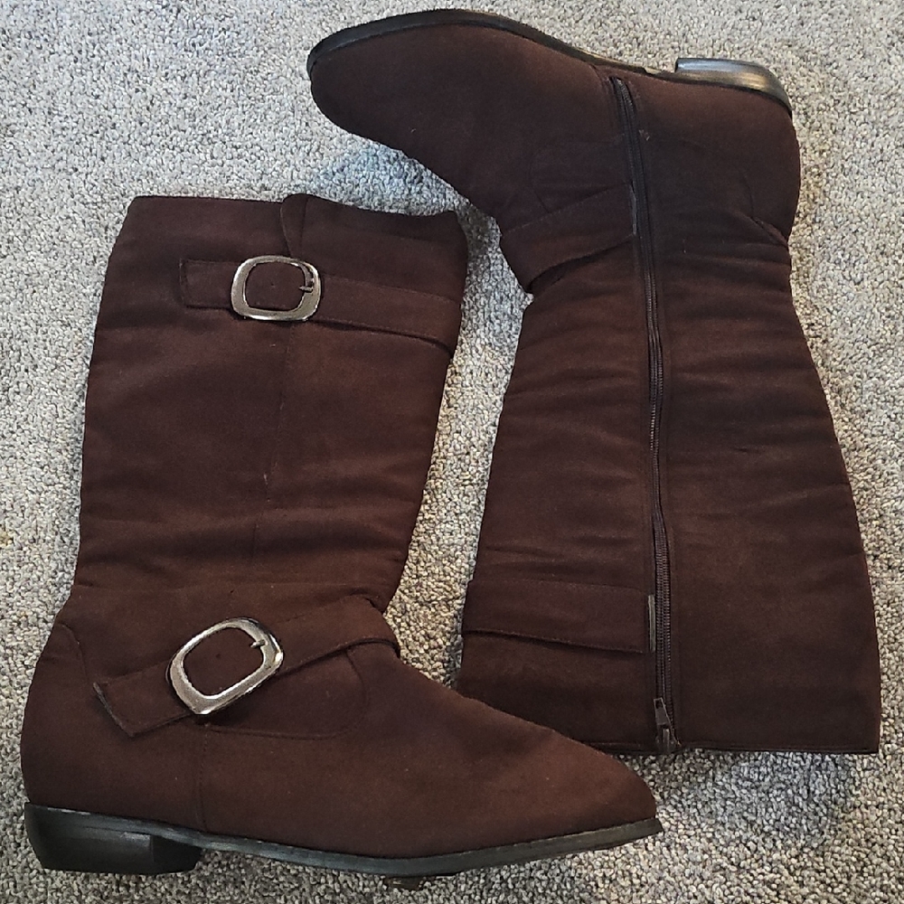 Anna Dark Brown Boots #A8